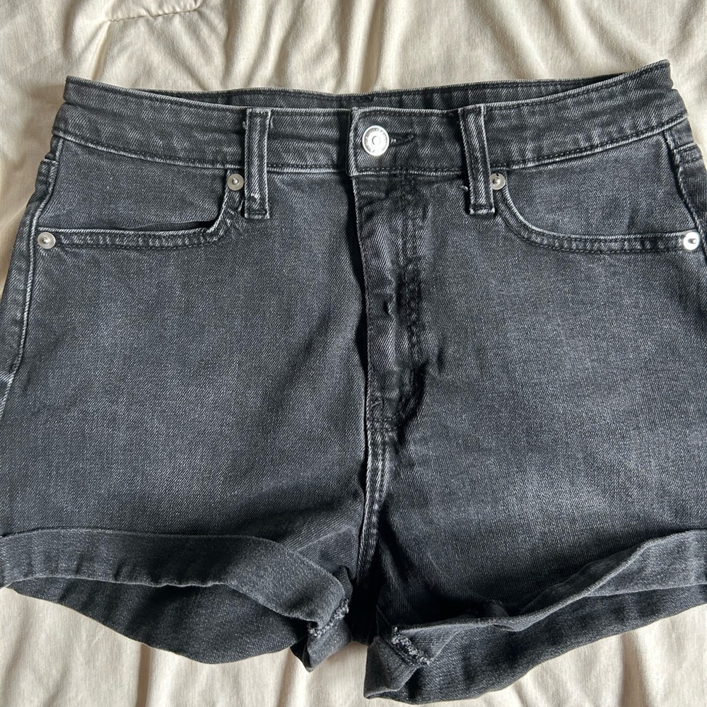 Black Jean shorts